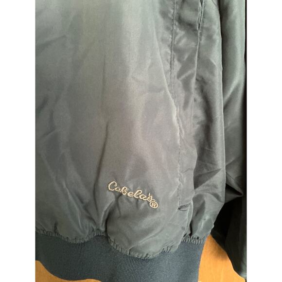 Cabela's Men's Blue Long Sleeve Windbreaker Jacket Pull Over 2XL 100% Polyester - Picture 2 of 9